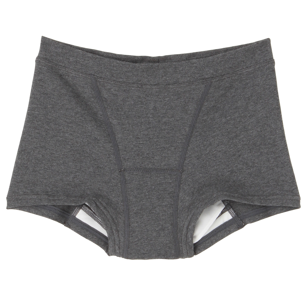 无印良品MUJI 女式 棉混弹力平角生理裤