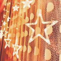 LED star lights flashing lights full star star curtainlights wedding lights hanging lights decorated lights