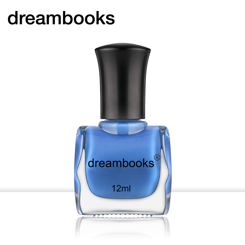 dreambooks指甲油宝蓝色 无毒水性手撕 深蓝持久亮丽美甲彩妆12ml