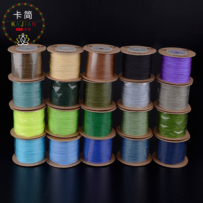 Card Compendium woven thread Lace Cotton Taiwan Line 71 Jade Thread DIY Crystal Hand Condensed Rope Wearing Beads Thread Pendant Line