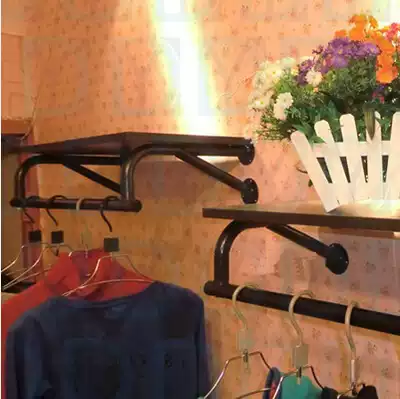 Thickened clothing store display rack wall clothing wall hanger Women's and children's clothing rack wall clothing rack side hanging