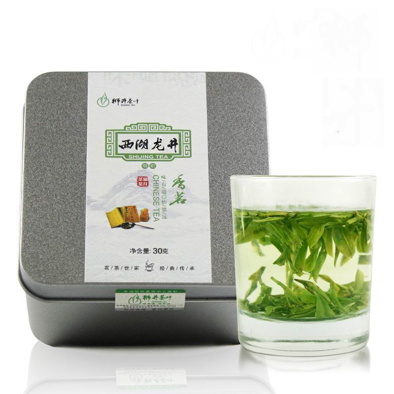 【天猫超市】狮井茶叶 绿茶雨前西湖龙井茶 精美方罐 产地直销