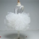 Váy bé gái công chúa sequin 2018 hè mới cho bé váy sinh nhật thắt nút đám cưới trẻ lớn váy dài tay bé gái Váy trẻ em