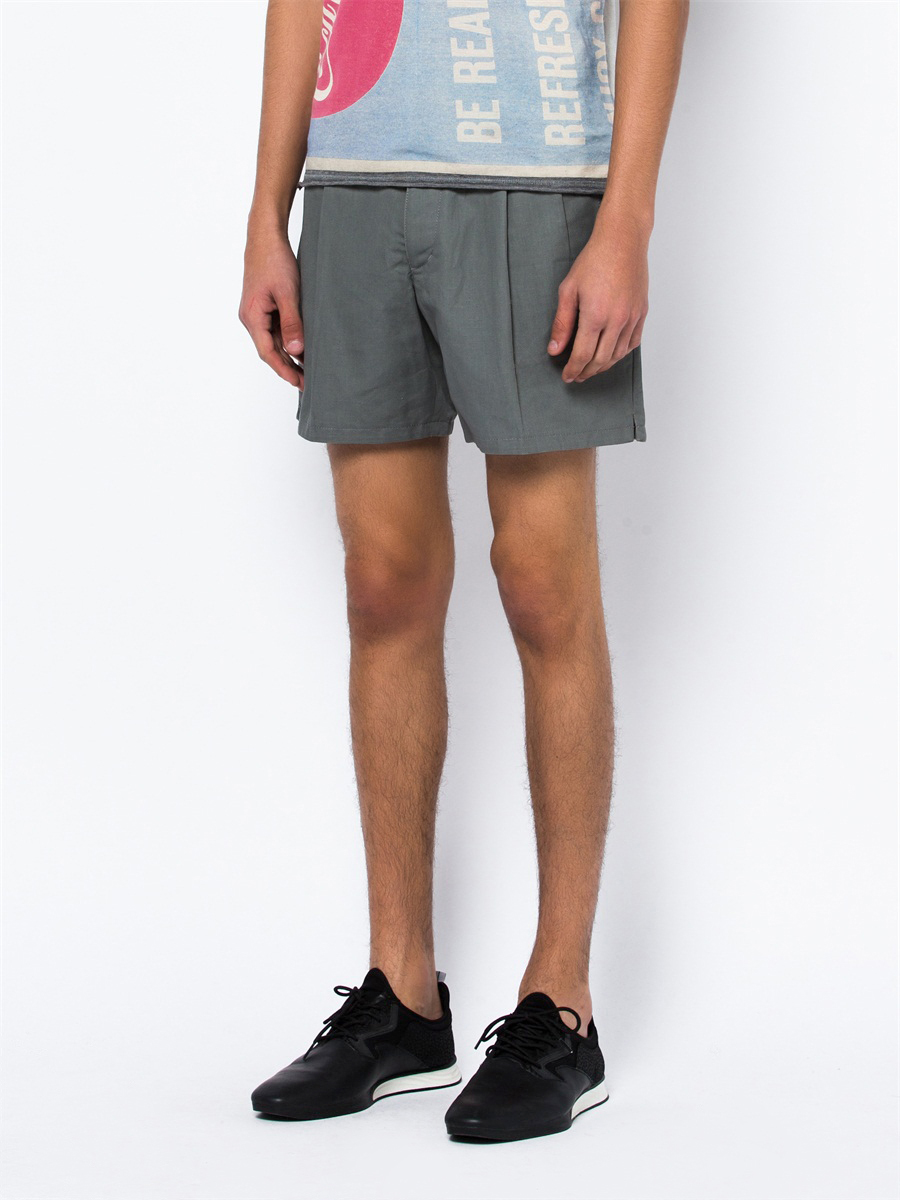 Dolce&Gabbana 浅灰色纽扣口袋饰休闲短裤