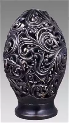 Neoclassical transparent carving palace lamp round carving hollow sculpture decoration technique Hotel clubhouse entrance lobby stairway imitation copper