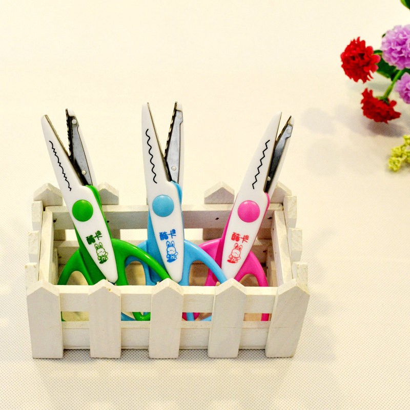 DIY handmade lace scissors whale serrated flower pattern cut handmade album This shop can be printed with a photo