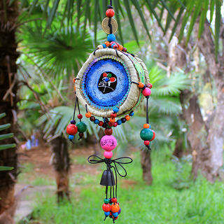 Grass drum and wind chime yunnan lijiang characteristic ethnic handicraft handmade household small fresh pendant bar inn decoration