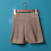 Quần thun sọc đan len giản dị quần short quần short quần short kim quần thẳng giản dị giản dị quần thẳng