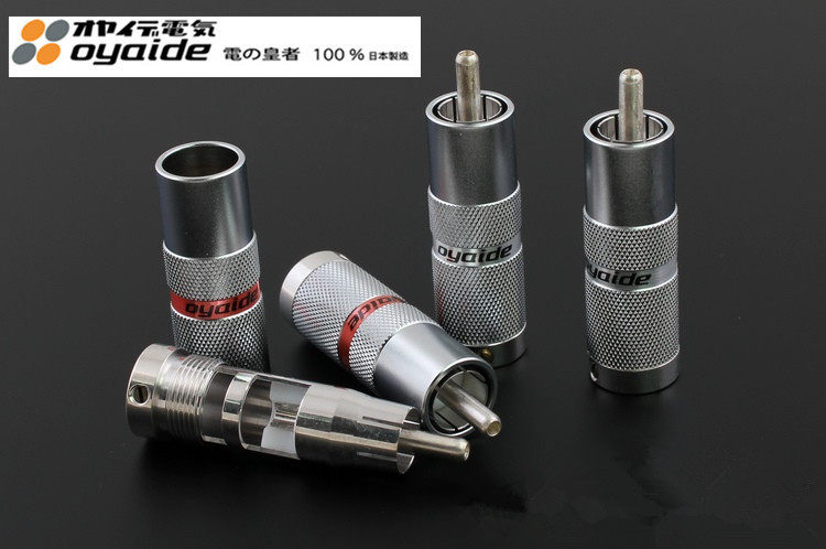 Japan Oyaide Eurasian SLSC silver RCA plug