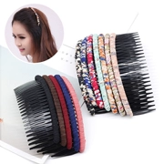 Tóc mái thưa Hàn Quốc chải tóc với kẹp tóc headband phiên bản Nhật Bản và Hàn Quốc của lược dài rộng vành trước khi chải tóc phụ kiện tóc - Phụ kiện tóc