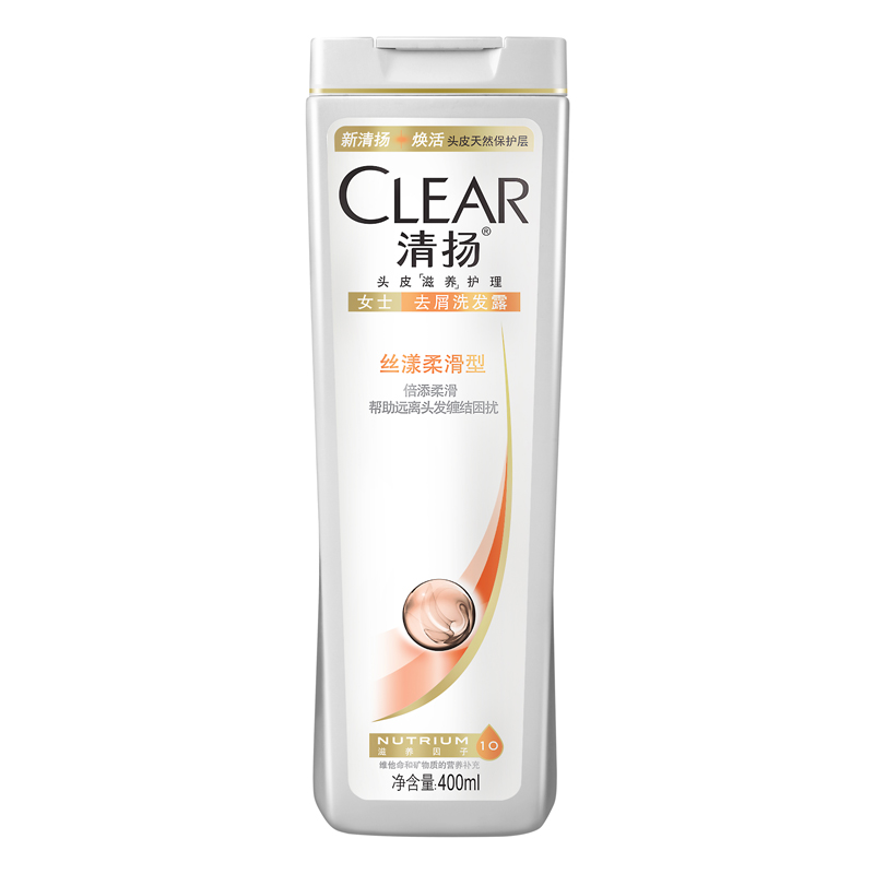 清扬女士 去屑洗发露 丝漾柔滑型 400ml/750ml