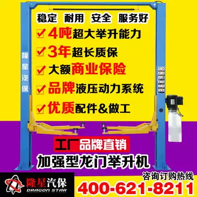 Longxing Auto Insurance 4 ton car gantry lift double-column lift two-column gantry LX-240LM