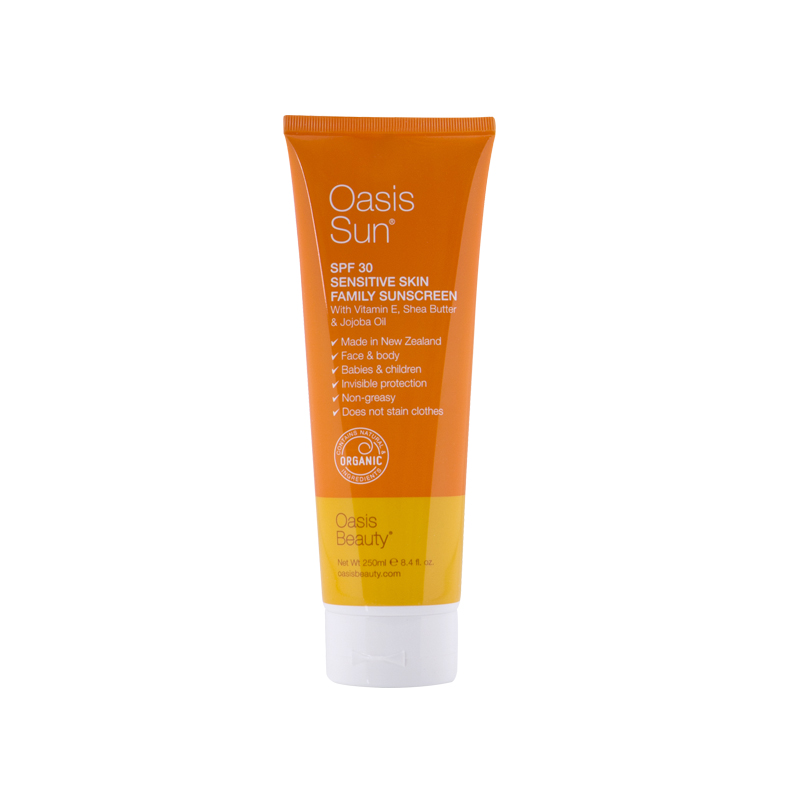 Oasis Beauty天然防晒霜250ml/50ml 孕妇幼儿防晒乳SPF30+新西兰