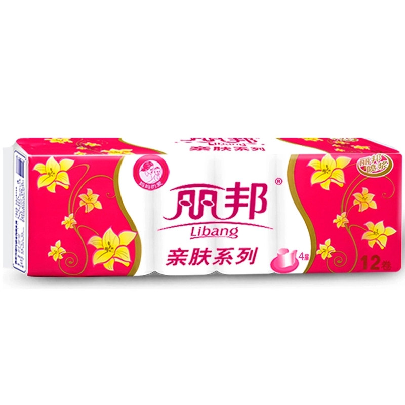 【天猫超市】丽邦 卫生纸巾 4层850g/12小卷 无芯卷筒纸 母婴卷纸