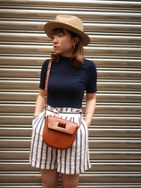 Italian handmade Atelier de LArmee cowhide shoulder BAG MILES BAG