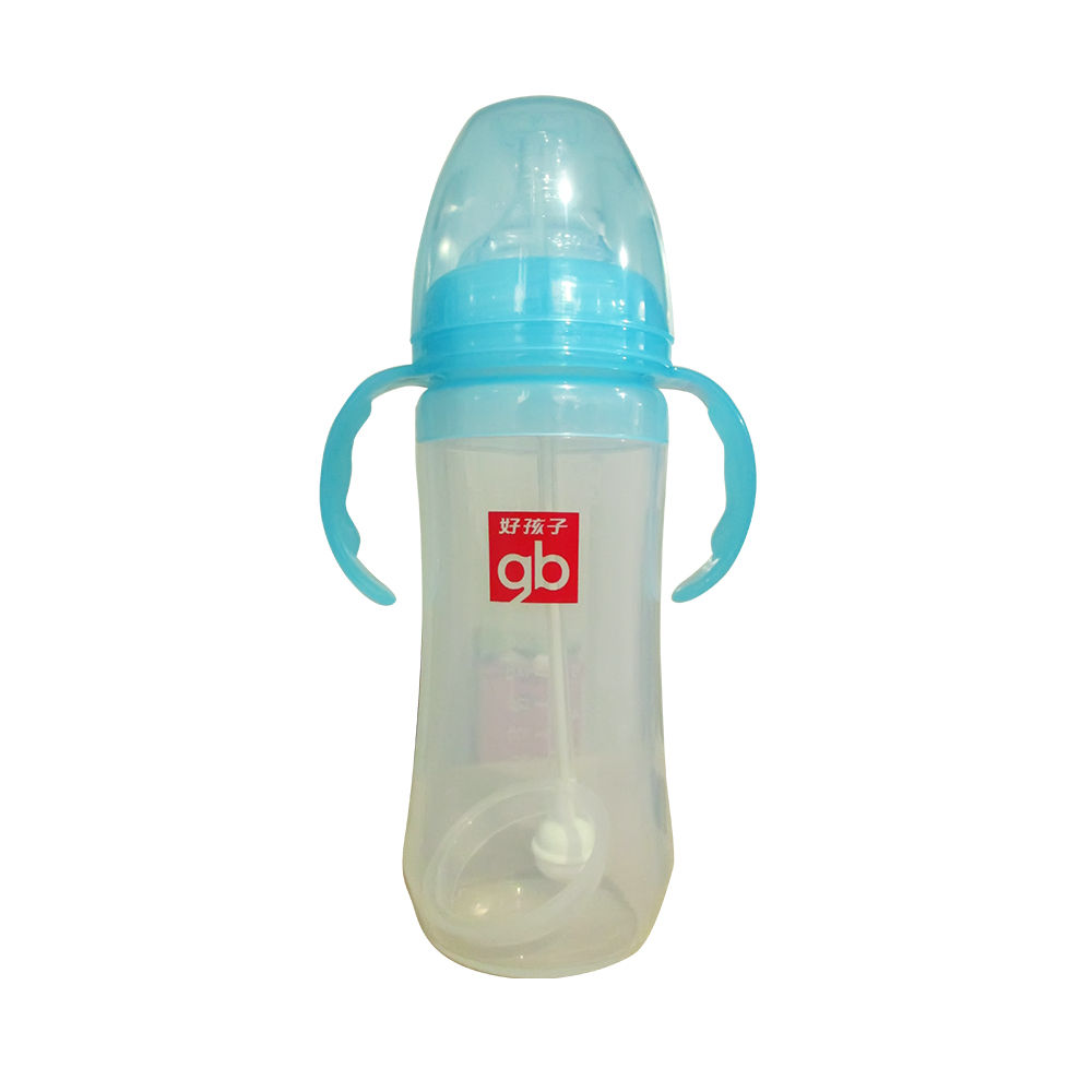 好孩子 母乳实感 宽口径 握把吸管硅胶奶瓶 B80228/B80225
