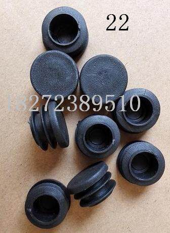 Current goods Supply 22MM Tube stopper Plastic Choke Plug furniture Stainless Steel Footbed Round Tube Closure Leather Cover Dust plug