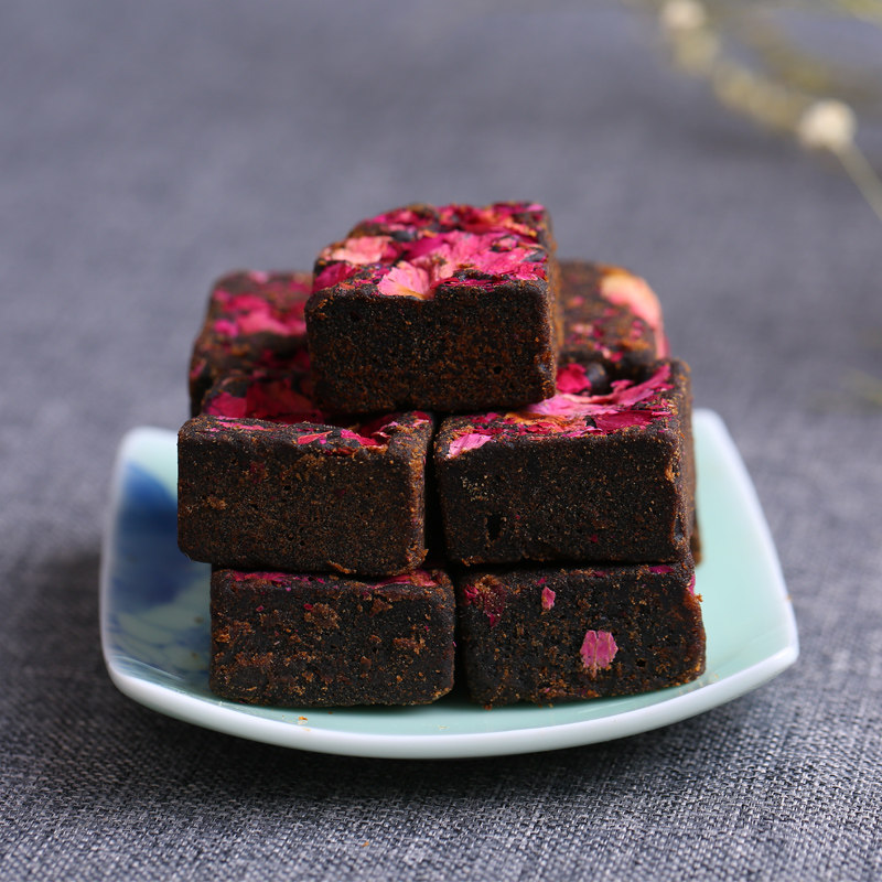 【送木勺】玫瑰黑糖 红糖块姜茶姜汁老红糖手工元宝红糖2瓶520克