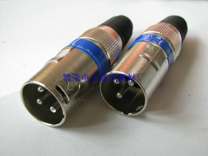 Swiss - style all - metal XLR three - core Kannon head J3P Kanon - Karon Microphone plug Karon Kurong Kung Yong Kung
