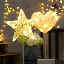 Star lamp LED night light Colorful light Dormitory soft girl girl heart room decoration Romantic Christmas New Year decoration