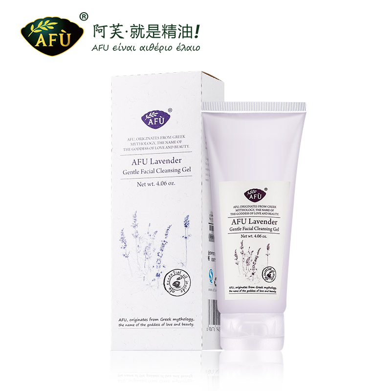 AFU阿芙薰衣草柔润净颜洁面啫喱正品深层清洁控油祛痘洗面奶精油
