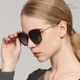 Kính râm nữ Polarized 2018 New Tide Round Face UV Protection Thời trang Kính râm Long Face Hàn Quốc kính râm nam Kính râm
