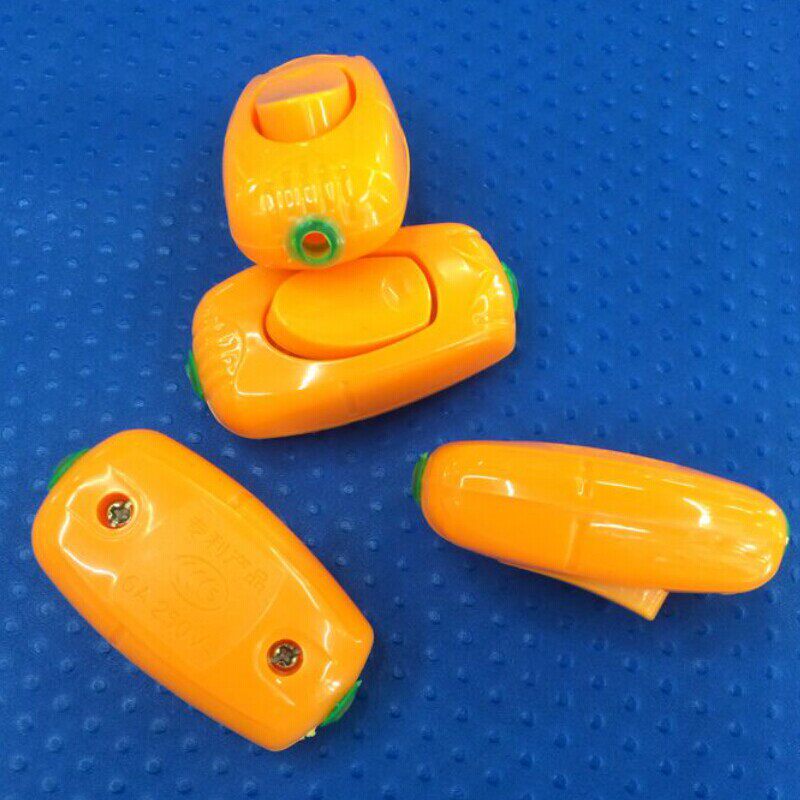 Bedside switch small switch hand-pinch midway light bulb switch double-pass button switch single-control switch 6A