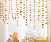 4m High Quality Glitter Chip String Flag Birthday Party Wedding Bachelor Party Dessert Table Decoration Pull Flag