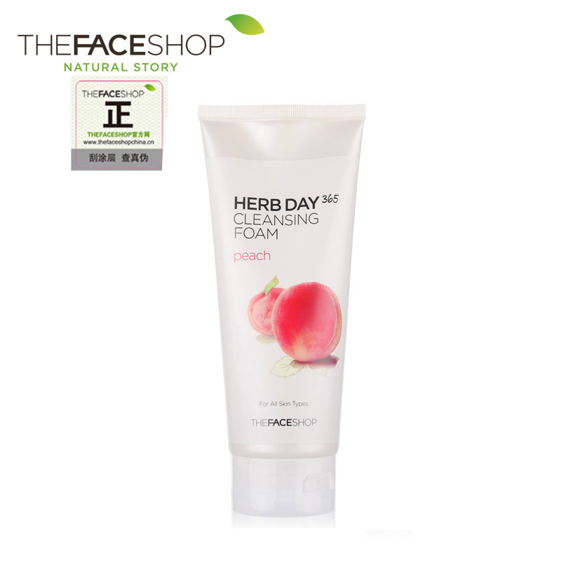 The Face Shop 洗面奶 水蜜桃泡沫洁面膏 洁面乳 滋润 补水