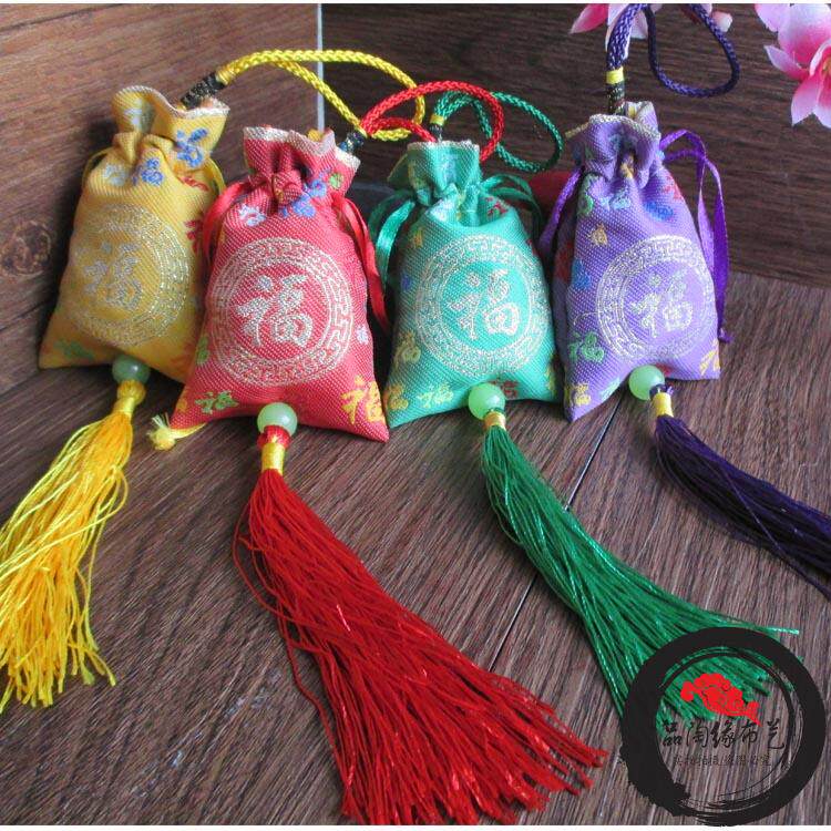 Faxi Temple sachet to attract wealth and fortune, small blessing bag, empty sachet, safe symbol bag, empty bag, small pendant, small sachet