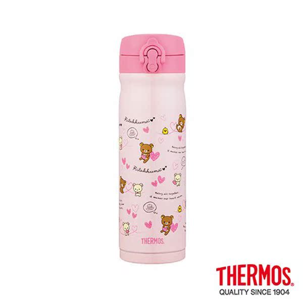 【THERMOS 膳魔师】粉红拉拉熊  不锈钢真空保温台湾官网直邮进口