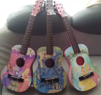 New 30-inch children's beginner practice early education wooden classical folk guitar playing string instrument multi-color