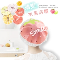 Cute shower cap waterproof thickened adult female section kitchen hat anti-smoke shower headgear cartoon cute bath cap