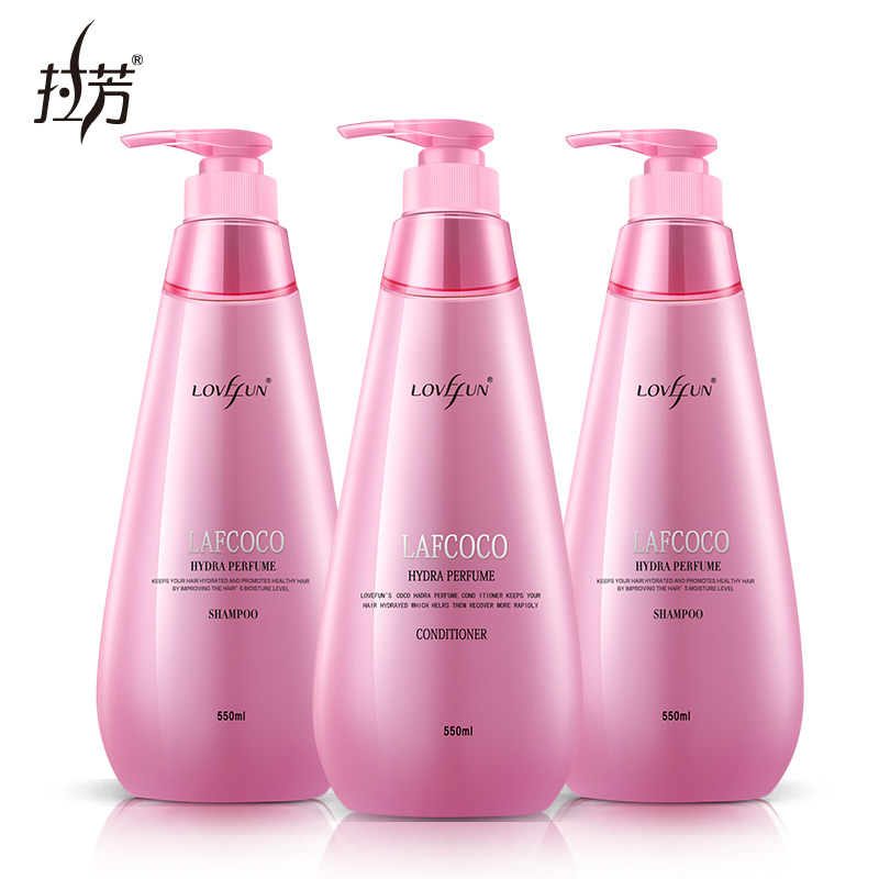 拉芳正品LAFCOCO香型香水留香洗发水护发素去屑止痒550ml*3