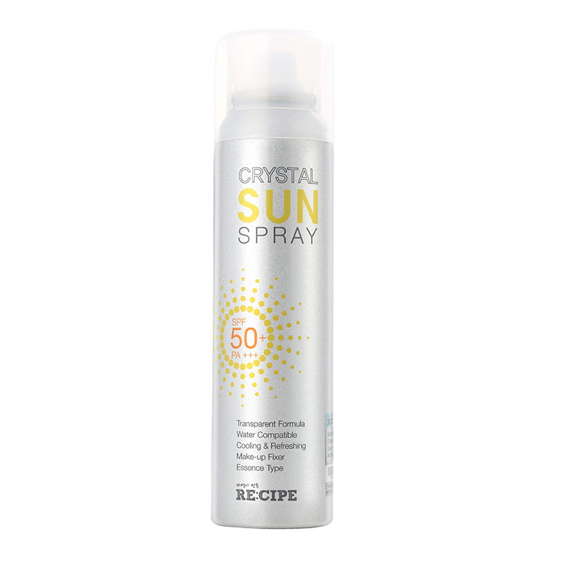 RECIPE/莱斯璧韩国RE水晶防晒喷雾spf50清爽男女面部隔离防晒霜