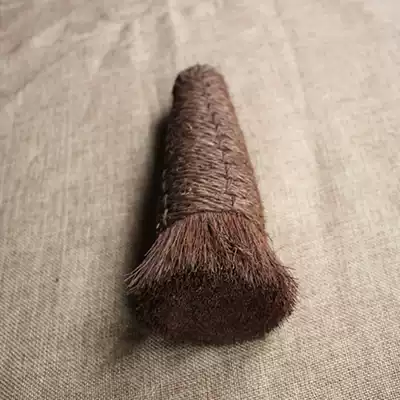 Extra large brown tiger pure handmade brown brush edge Jade polishing jade maintenance