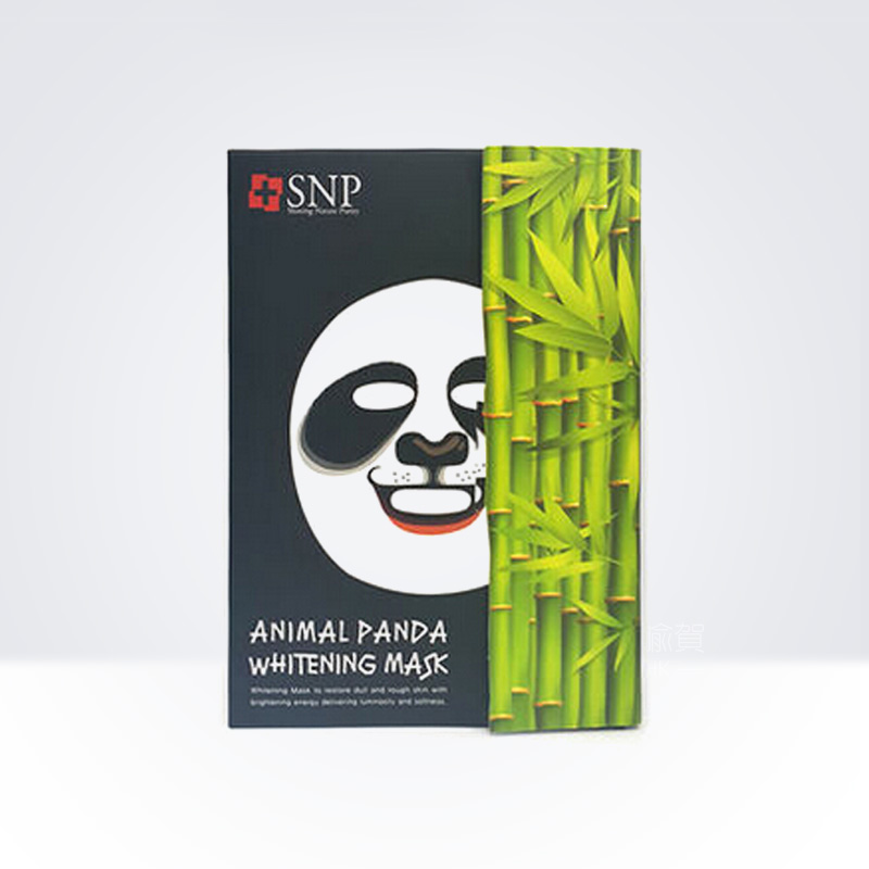 韩国正品 SNP动物面膜熊猫 保湿25ml*10片 去黑眼圈提亮肤色