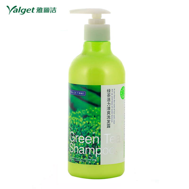 雅丽洁 绿茶活力清爽洗发露 清洁头皮滋润秀发洗头水480ML