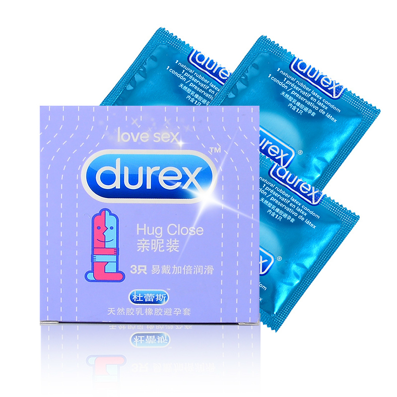 杜蕾斯 亲昵装3只装*10盒避孕套 贴身更润滑更爽 成人情趣用品