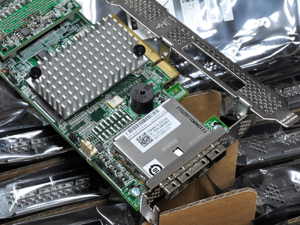 New LSI 9285-8E 1G cache (super performance = DELL H810) external 8-port array card