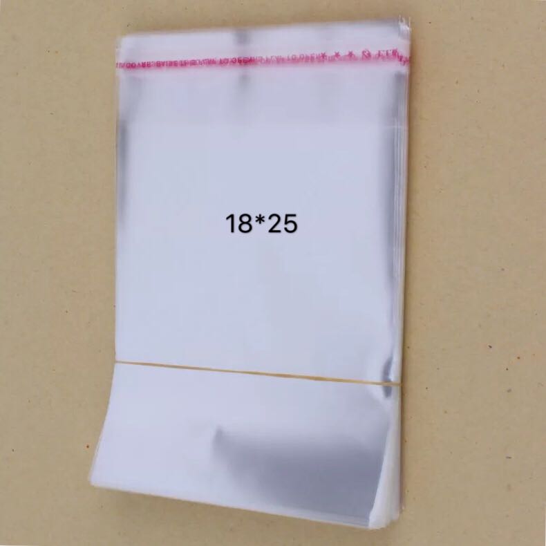 18*25 double-piece 5-wire self-adhesive self-sealing bag, bread bag, biscuit bag, food packaging bag 800