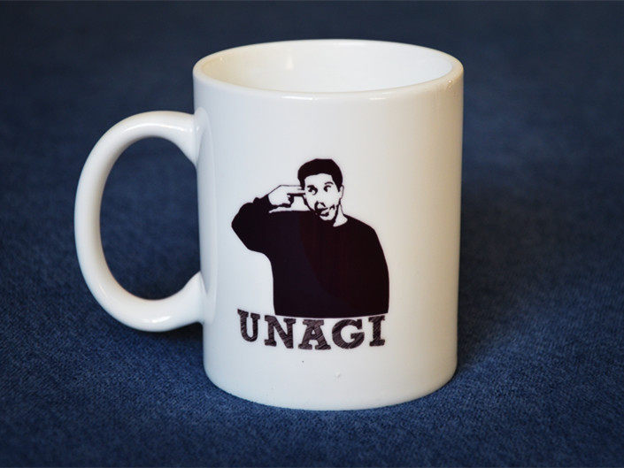 The old friend remembered the Uniagi haha pure white Mark cup of the surrounding Ross can be used to customize