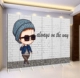 Phim hoạt hình 3D dễ thương chàng trai và cô gái gạch tường màn hình phân vùng thời trang phòng khách hiên trẻ em cửa sổ YY neo nền - Màn hình / Cửa sổ giá vách ngăn gỗ sồi Màn hình / Cửa sổ