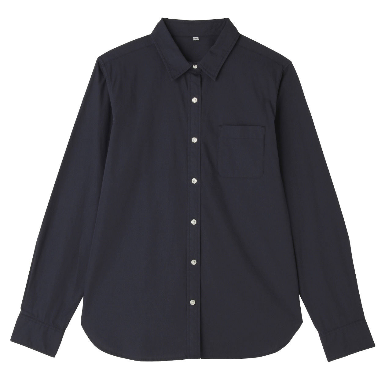 无印良品 MUJI 女式 棉水洗平纹衬衫