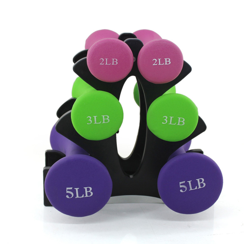 Dumbbell set 2lb 3lb 5lb men's and women's home fitness-soaked glossy matte dumbbells