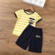 2018 bé gái phù hợp với thời trang mùa hè bé trai sọc hai mảnh cotton bé trai và bé gái với quần áo trẻ em lớn quần áo thủy triều đồ bơi cho bé trai Phù hợp với trẻ em