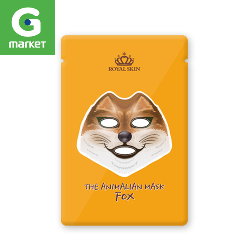 韩国正品 [Royal skin]动物面膜补水保湿提亮狐狸面膜10片