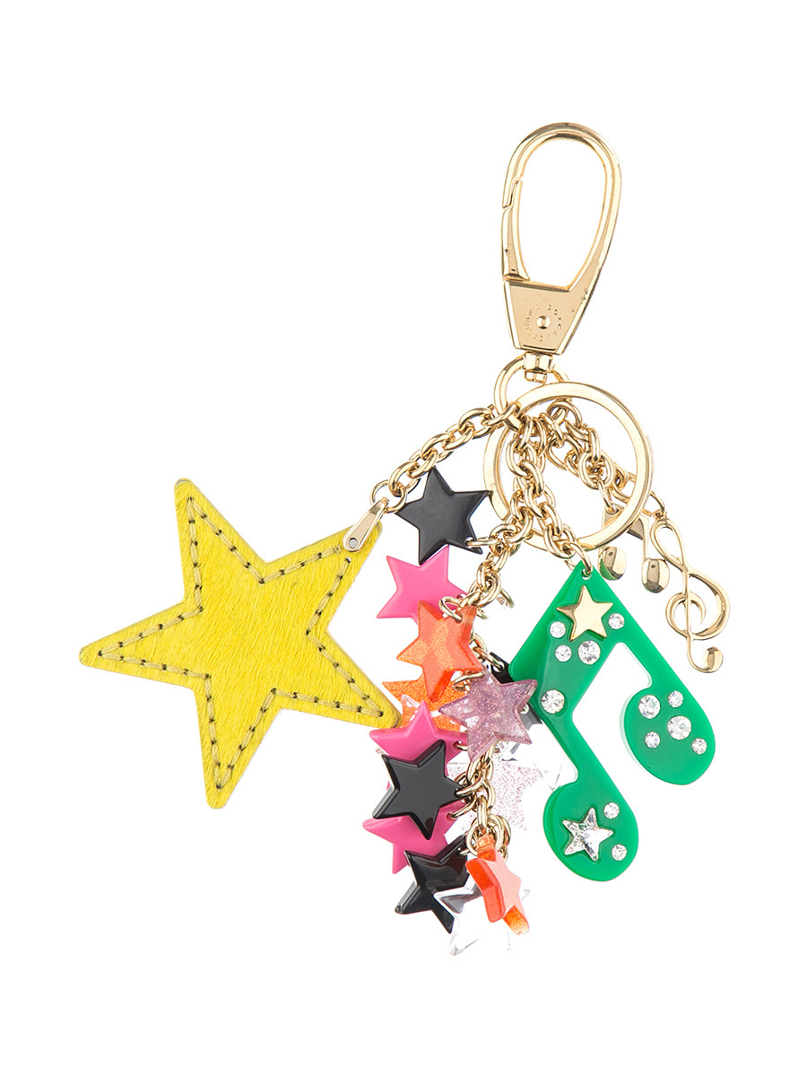 Dolce&Gabbana 黄拼绿星星音符钥匙扣