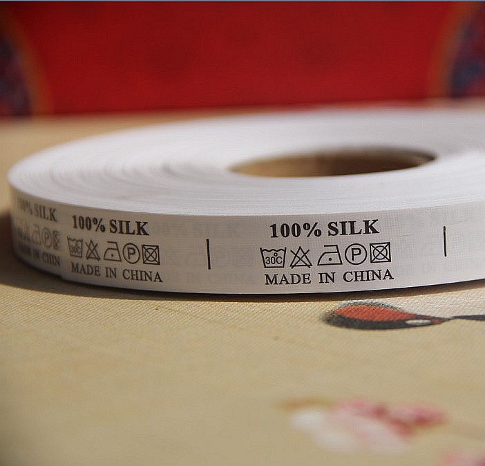 Silk SILK Belt Made in China Washing Labels Trademarks Ingredients Labels Washing Labels Collars Customized