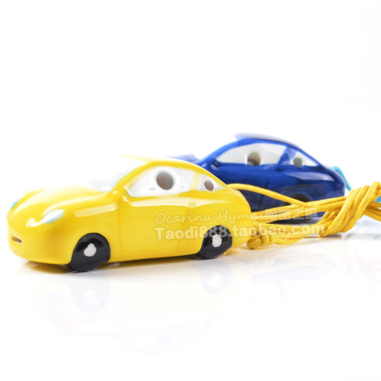 Yellow blue optional Fengya four-hole shape Ocarina 4-hole car super cute Enlightenment instrument Ocarina
